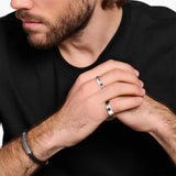 FIRAZIO 20PCS Silver Rings for Men Stainless Steel Rings 7-13