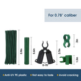 Adjustable Plant Trellis Connectors, Plastic Garden Stakes Clips for 0.78 inch Diameter Poles Connecting Joints for Tomato Cage Cucumber Teepee Climbing Plants Frame
