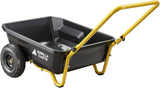 Gorilla Carts Poly Dump Cart, 2-Wheel Garden Wagon, 4 Cu Ft, 300lb Capacity