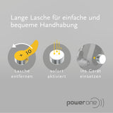 Power one Hörgerätebatterien Typ 10 gelb, Batterien 60 Stück Vorratspack, wireless approved, Größe p10 für Hörgeräte und Hörhilfen, high hearing level, quecksilberfrei, Made in Germany