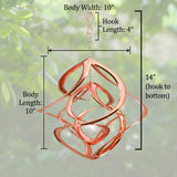 Red Carpet Studios The Original Cosmix Deluxe Helix Wind Spinner, Medium 14-Inch, Double Copper