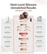 JOVS Red Light Therapy Mask for Face, LED Face Mask Light Therapy with Near-Infrared Red Light, 4 Modes and Portable Skin Care Tools for Home Use