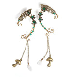 OwMell Fairy Elf Ear Cuffs, Handcraft Ear Clips Wrap Earrings, Non-Pierced