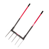 Bully Tools 5-Tine Broadfork, Fiberglass Handles, 56" 10-Gauge Steel Fork