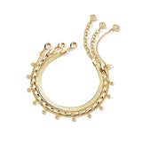 Kendra Scott Kassie Set of 3 Chain Bracelets in 14k Gold-Plated Brass, Fashion Jewelry For Women