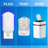 INRAGEO Flying Insect Trap & 5 Cartridges - Compatible with Refills