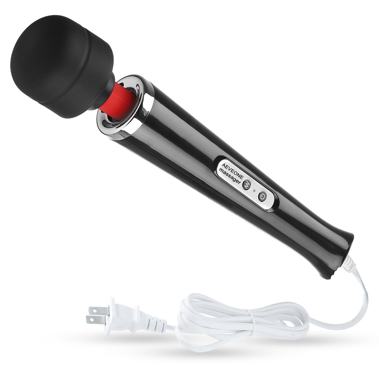 AEVEONE Wired Powerful Handheld Electric Back Massager, Strong Personal Massage for Sports Recovery, Muscle Aches, Body Pain (Black)