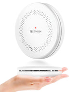Smoke Detector Carbon Monoxide Detector Combo 10 Year Battery, HATHEPHS Slim Smoke Alarm CO Detector with Large Test/Silence Button, Adhesive & Screws Included