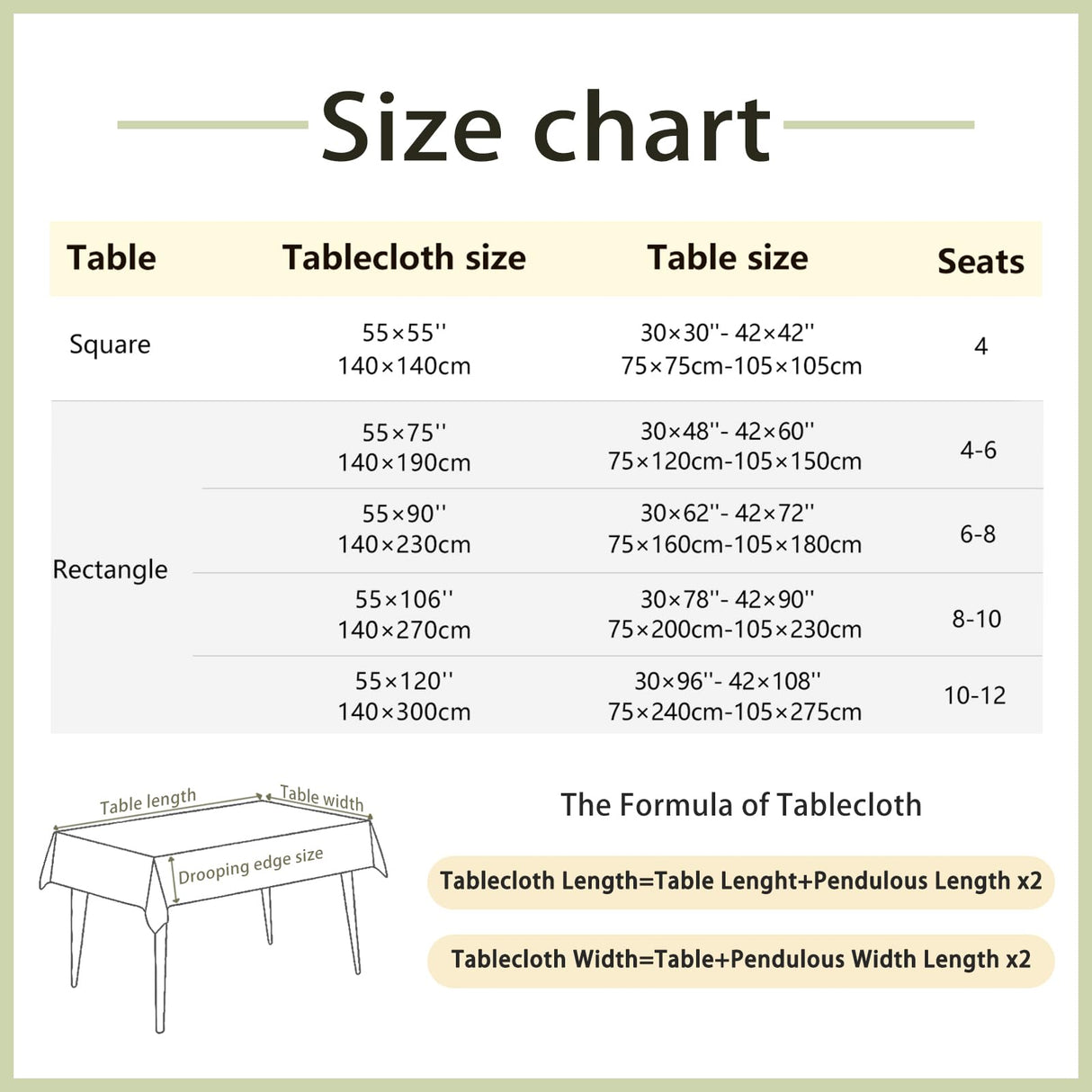 Alsoo Tablecloths Rectangular, Linen Tablecloth with Tassel, Fall Table Cover Wrinkle Free 6-8 Seats for Parties, Kitchen Dining, Holiday, Christmas, Coffee Lines, 55 x 90 Inches