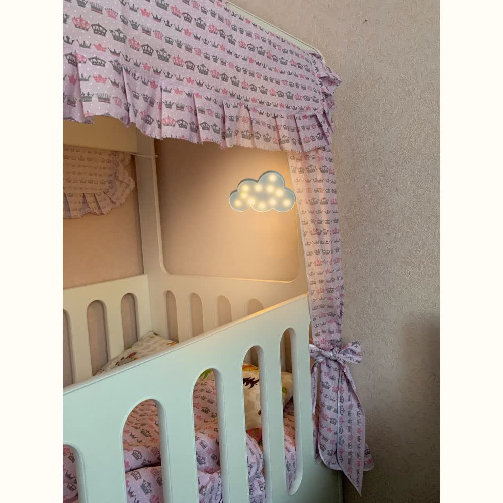 AUSAYE 3 PCS 3D Crescent Moon Light Cloud Led Star Lamp, Decorative Night Lights Room Decor NightLight for Kids Adults Birthday Baby Shower Party Christmas Gifts