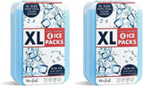 Cool Coolers by Fit + Fresh Slim Compact Reusable XL Ice Pack, Perfect for Lunch Boxes, Coolers, and Beach Bags