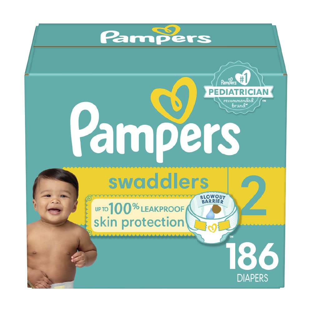 Pampers Baby Diapers - Swaddlers - Size 4, 66 Count, Ultra Absorbent Disposable Infant Diaper