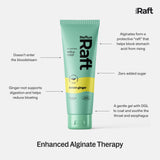 RefluxRaft Acid Reflux Therapy with Organic Alginate, Rapid & Long Lasting Gerd, LPR & Digestion Symptom Support, Zero Sugar, Gluten Free, Low Sodium, Lemon Ginger, 60 Gel Servings, 10 OZ Bottle