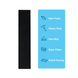 BARsics 17.5x3.5 inches Long PVC Bar Rail Mat Non-Slip Serving Spill Mat (Pack of 6)