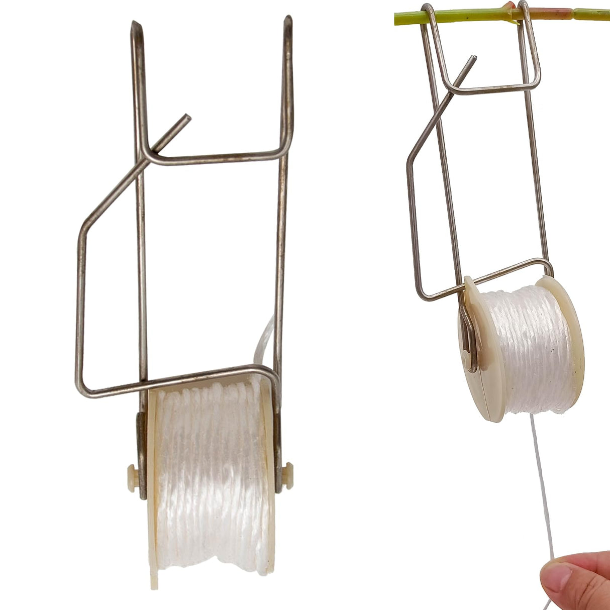 Aynaxcol 20pcs Plant Climbing Hooks Tomato Roller Hooks, Tomato Support Hooks Garden Hooks for Tomato Vine Flower Plant Twine Crop