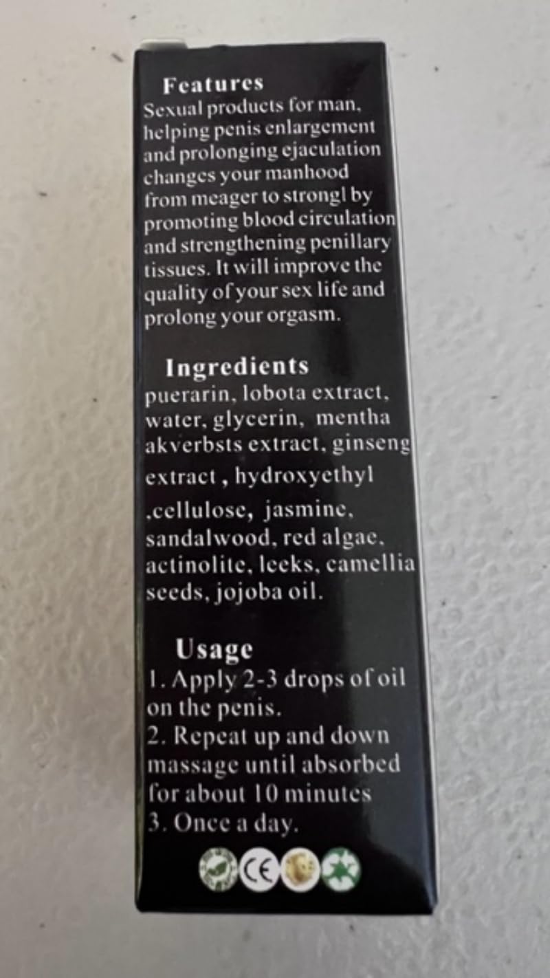 BLSEX Men's Enlargement Oil, Increase XXXL Growth Enlarge Massage for Male 10ml (F360-BIG Oil)