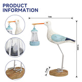 QZJDDZSW Solar Seagull Statues for Garden and Home Decor,Funny Garden Decor Beach,Pool,Patio,Lawn,Yard,Porch,Perfect Garden Gift