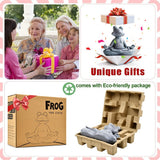 Goodeco Meditating Yoga Frog Statue - 12.5" Lx10 H for Home, Garden & Gifts