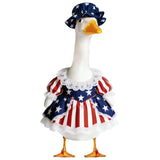 Fuzzivator 4th of July Porch Goose Outfits Patriotic Goose Outfit Memorial Day Porch Goose Outfit for 23" Geese Independence Day Summer Outdoor Patio Yard Lawn Garden