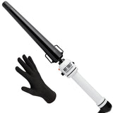 HOT TOOLS Professional Nano Ceramic Extra Long Tapered Curling Iron for Shiny Curls, 3/4 to 1 1/4 Inches