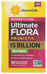 Renew Life Women's Probiotic Capsules, Supports pH Balance for Women, Vaginal, Urinary, Digestive and Immune Health, L. Rhamnosus GG, Dairy, Soy and Gluten-Free, 15 Billion CFU - 30 Ct