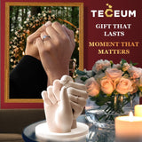 TECEUM Hand Casting Kit – Unique Gift for Babies & Adults – Ideal DIY Gift for Your Loved Ones, Couples, Family – For Wedding, Anniversary, Baby Shower, Mother’s Day, Christmas – Romantic Gifts – Kit1