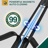 Magnetic Screen Door Mesh with Super Strong Magnets Fit Door Size 36" X 80", Mesh Size 38" X 81" Heavy Duty Door Net Screen for Sliding, French, Single and Patio Doors