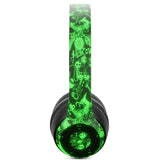 iJoy Disney Nightmare Before Christmas Glow in The Dark Bluetooth Headphones Over Ear, Wireless and Wired Foldable Headset Built-in Microphone - Tim Burton Jack Skellington & Sally - Adults Kids