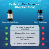 Better Alt Sea Moss Capsules- Irish Seamoss with Black Seed Oil, Ashwagandha & Black Pepper for Stamina, Strength & Endurance- High Potency Seamoss Supplement - 60 Servings, 120 Capsules