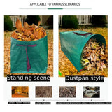72 Gallon Garden Bag for Debris, 2-Pack Yard Waste Bag with Large Dustpan-Style Opening, Includes Gardening Gloves | Collapsible Container for Leaves, Grass Clippings, Parties, Laundry & Camping
