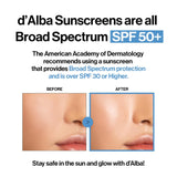 d'alba Piedmont Italian White Truffle Waterfull Essence Sunscreen, Vegan Skincare, Lightweight Sunscreen with BROAD SPECTRUM SPF 50+, Glowy, Safe for all Skin Types, Korean Skin Care (1.69 fl. oz)
