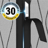 AUGO Garage Door Screen Magnetic Closure - Garage Screen Doors for 1 Car Garage Pull Down - Magnetic Screen Door Mesh - Heavy Duty Weighted Bottom- Pet & Kid Friendly - Keep Open Feature - 8' x 7'