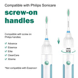Replacement Toothbrush Heads for Philips Sonicare E-Series/Essence/Xtreme/Elite and Other Screw-on Models, 4 Pack, Dupont Bristles for Effective Cleaning