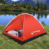 2 Person Camping Tent with Rain Fly and Carrying Bag - Water-Resistant Outdoor Tent for Backpacking, Hiking, or Festivals by Wakeman Outdoors