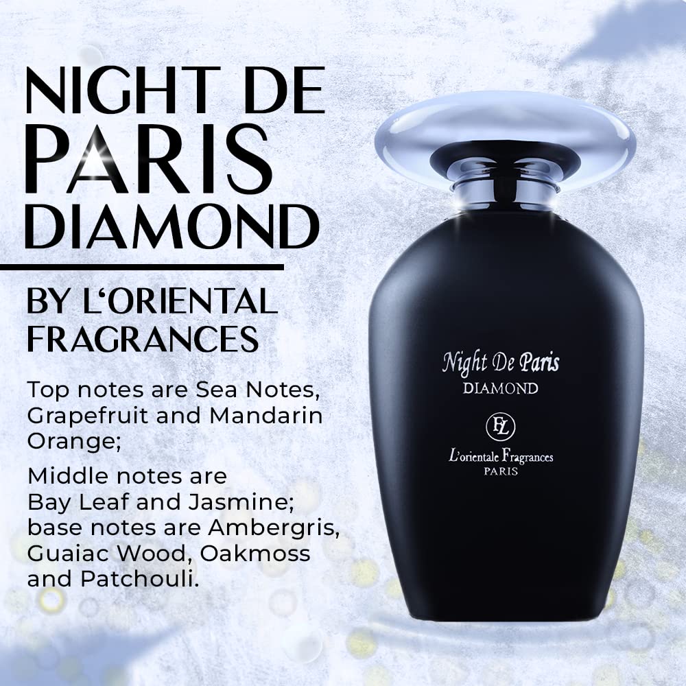 Night De Paris DIAMOND Eau De Parfum 3.4oz Unisex Spray