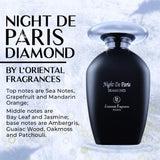 Night De Paris DIAMOND Eau De Parfum 3.4oz Unisex Spray