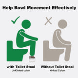 Squatting Potty for Adults, 7in Wooden Poop Stool Adult, Matte Black Bamboo Toilet Stool Squat, Wood Pooping Stool for Bathroom, Toilet Foot Step for Kids with Non-Slip Mat