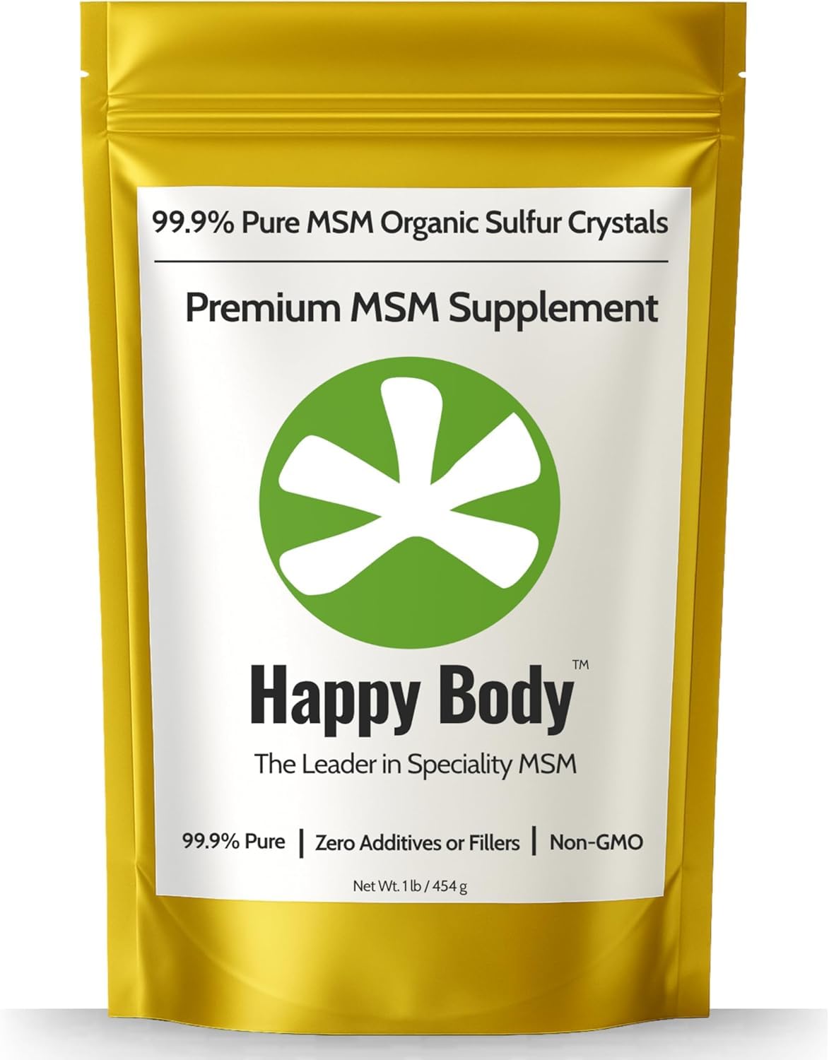 Organic Sulfur Crystals - 99% Pure MSM Crystals, Premium MSM Supplement - Excellent Quality and Absorption. 1 LB Pack.