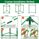 Orgrimmar 4 Pack Tomato Trellis & Cages, Plant Support Stakes for Outdoor Vertical Garden, Climbing Plants, Vegetables, Tomatoes, Cucumbers