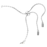 Swarovski Matrix Bracelet, Crystal Pearl, Round Cut, Clear, Rhodium Finished