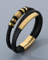 Kim Carrey Italian Handmade Leather Bracelets for Men