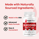 Super Flow Glycogen - SuperFlow Glycogen Support Capsules, Super Flow, Glycogen Support Super Flow, Official SupperFlow Glycogen Support, Super Flow Glyco Optimizer, 30 Capsules for 1 Month