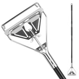 KeFanta 60" Metal Mop Handle Commercial Heavy Duty, Quick Change Industrial Mop Stick Replacemet,Side Gate Mops Head Replacement Holder for Floor Cleaning