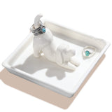 PUDDING CABIN Dog Mom Gifts for Women, Dog Ring Holder Dish Jewelry Holder, Dogs Lover Gift for Women Friends Female Mom Grandma Aunt as Mothers Day Birthday Wedding Christmas Gift