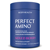 BodyHealth PerfectAmino Powder - BCAA and EAA Powder for Pre and Post Workout - Amino Acid Energy Drink for Men and Women to Support Lean Muscle and Recovery - Mixed Berry - 60 Servings