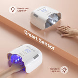 BOLASEN Cordless Rechargeable UV Nail Lamp - UV Light for Gel Nails with Metallic Reflector & Metal Base, 54W Portable Wireless LED Nail Dryer, Professional Fast Charger Curing Lamp for Salon P30 PRO