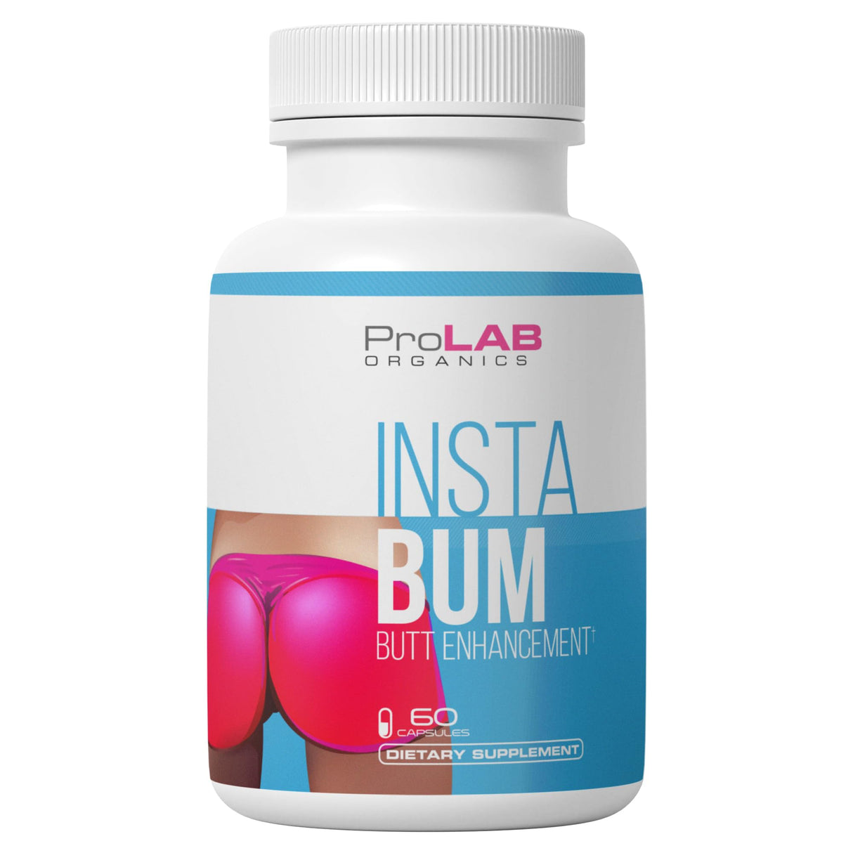 ProLab Organics InstaBum Bum Enhancement Pills – Lift, Shape, and Fill Glutes – Fast Growth for Bigger Butt and HIPS – No Gummies. Visible Results in 1-2 Weeks