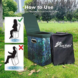 Upgrade XL Portable Toilet for Adults, Extra Large Portable Travel Floding Toilet, Camping Tall Toilets with Lid for Adults and Kids Compact Potty for Car,Hiking,Beach and Camping