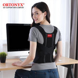 ORTONYX Comfort Posture Corrector for Men and Women Clavicle and Shoulder Support Back Brace, Fully Adjustable / 656A-X-Large