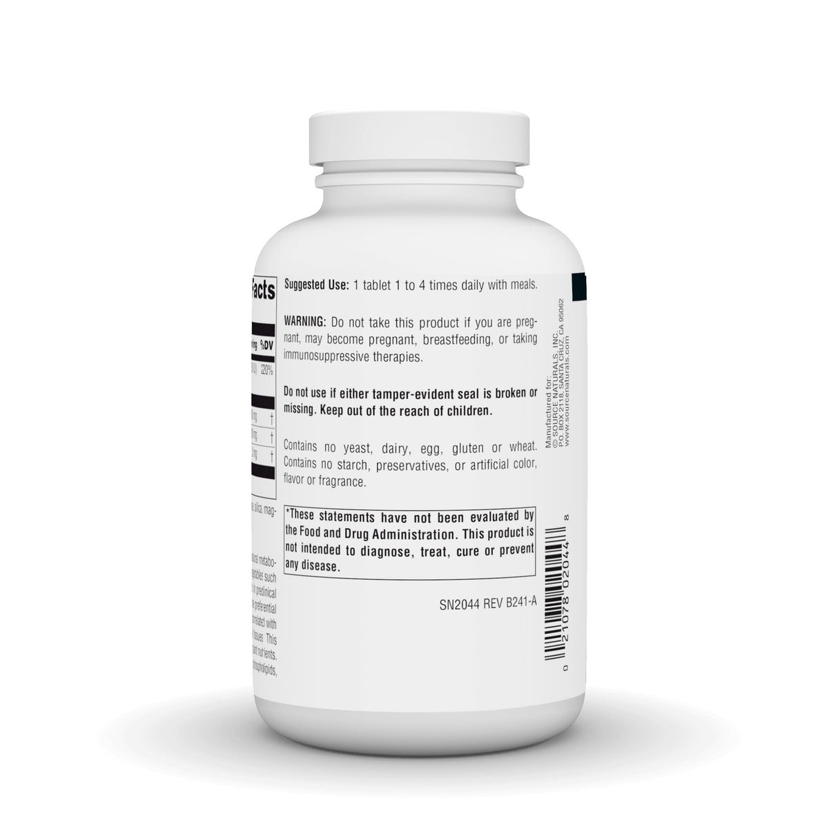 Source Naturals DIM, Diindolylmethane 100mg with BioPerine, Vitamin E & More - 180 Tablets